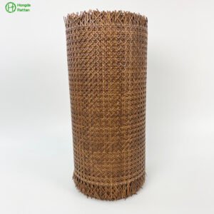 Plastic Rattan Webbing Red-Brown Color